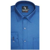 Self Design Dark Blue Shirt : Business