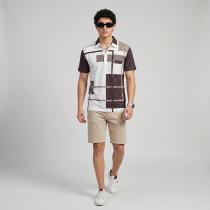 Print Brown T-shirt : Regular