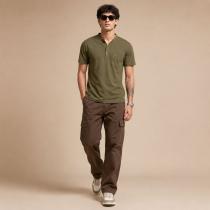 Plain Olive Shirt : Regular