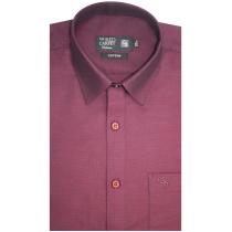 Self Design Maroon Shirt : Business