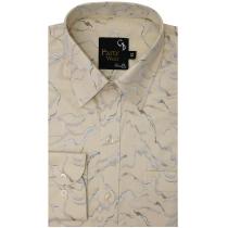 Print Cream Shirt : Party