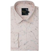 Print Peach Shirt : Party