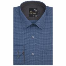 Checks Dark Blue Shirt : Business