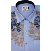 Handpainted Light Blue Shirt : Ditto