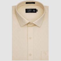 Self Design Cream T-shirt : Business