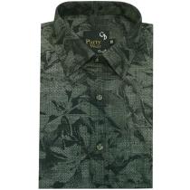 Print Green Shirt : Party