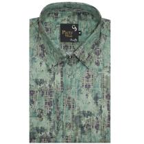 Print Green Shirt : Party