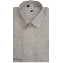 Self Design Fawn Shirt : Slim