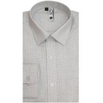 Self Design Light Gray Shirt : Slim