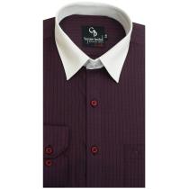 Checks Maroon Shirt : Business