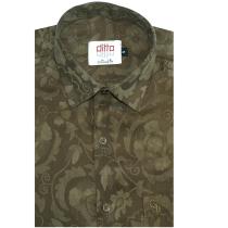 Self Design Brown Shirt : Ditto