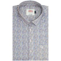 Print Blue Shirt : Ditto