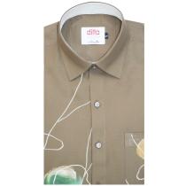 Handpainted Brown Shirt : Ditto