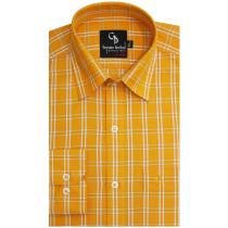 Checks Yellow Shirt : Business