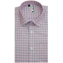 Checks Pink Shirt : Slim