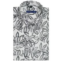 Print Gray Shirt : Slim