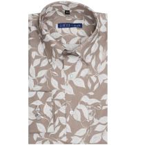 Print Brown Shirt : 