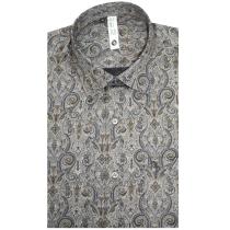 Print Gray Shirt : 