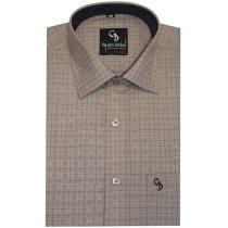 Checks Brown Shirt : Business