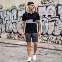 Combination Black T-shirt : Regular