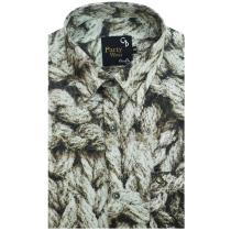 Print Green Shirt : Party