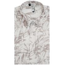 Print Light Gray Shirt : Slim