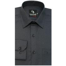 Self Design Dark Gray Shirt : Business