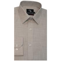 Self Design Fawn Shirt : Business