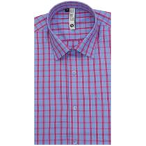 Checks Blue Shirt : Slim