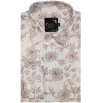 Print Cream Shirt : Party