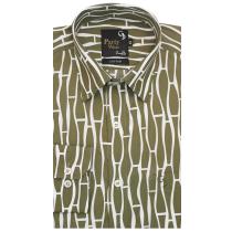 Print Green Shirt : Party