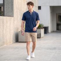 Selfdesign Navy Blue T-shirt : Regular