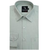Stripes Light Green Shirt : Business