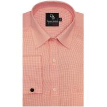 Self Design Peach Shirt : Business