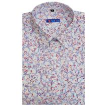 Print Red Shirt : Slim