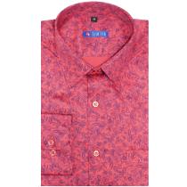 Print Red Shirt : Slim