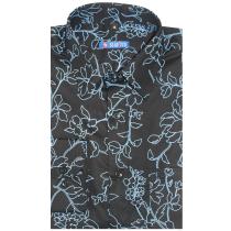 Print Blue Shirt : Slim