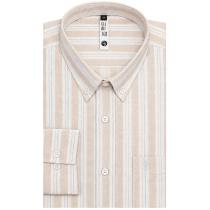 Stripes Peach Shirt : Slim