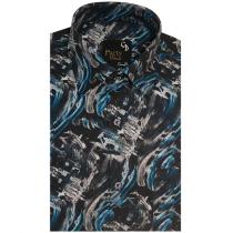Print Gray Shirt : Party