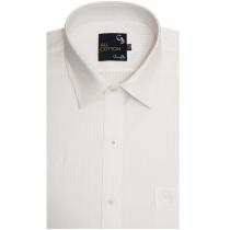 Self Design White Shirt : Business