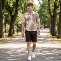 Stripes Fawn T-shirt : Regular