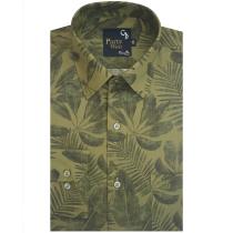 Print Green Shirt : Party