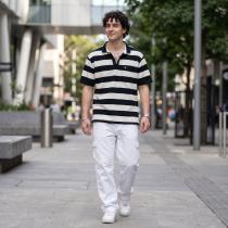 Stripes Black T-shirt : Regular
