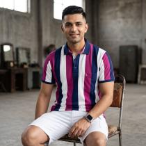 Stripes Pink Shirt : Regular