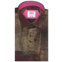 Combination Brown Shirt : Ditto