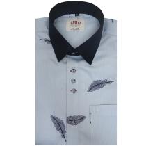 Print Blue Shirt : Ditto