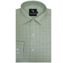 Checks Light Green Shirt : Business