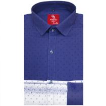 Combination Navy Blue Shirt : Party