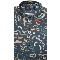Print Gray Shirt : Party