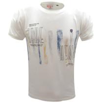 Print White T-shirt : Itutu (Slim Fit)